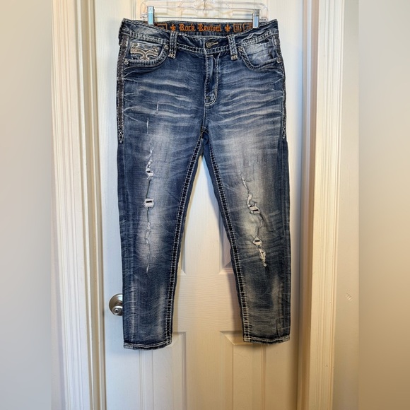 Rock Revival Denim - Rock Revival jeans, ladies, Cyrus mid rise ankle skinny, 31” waist